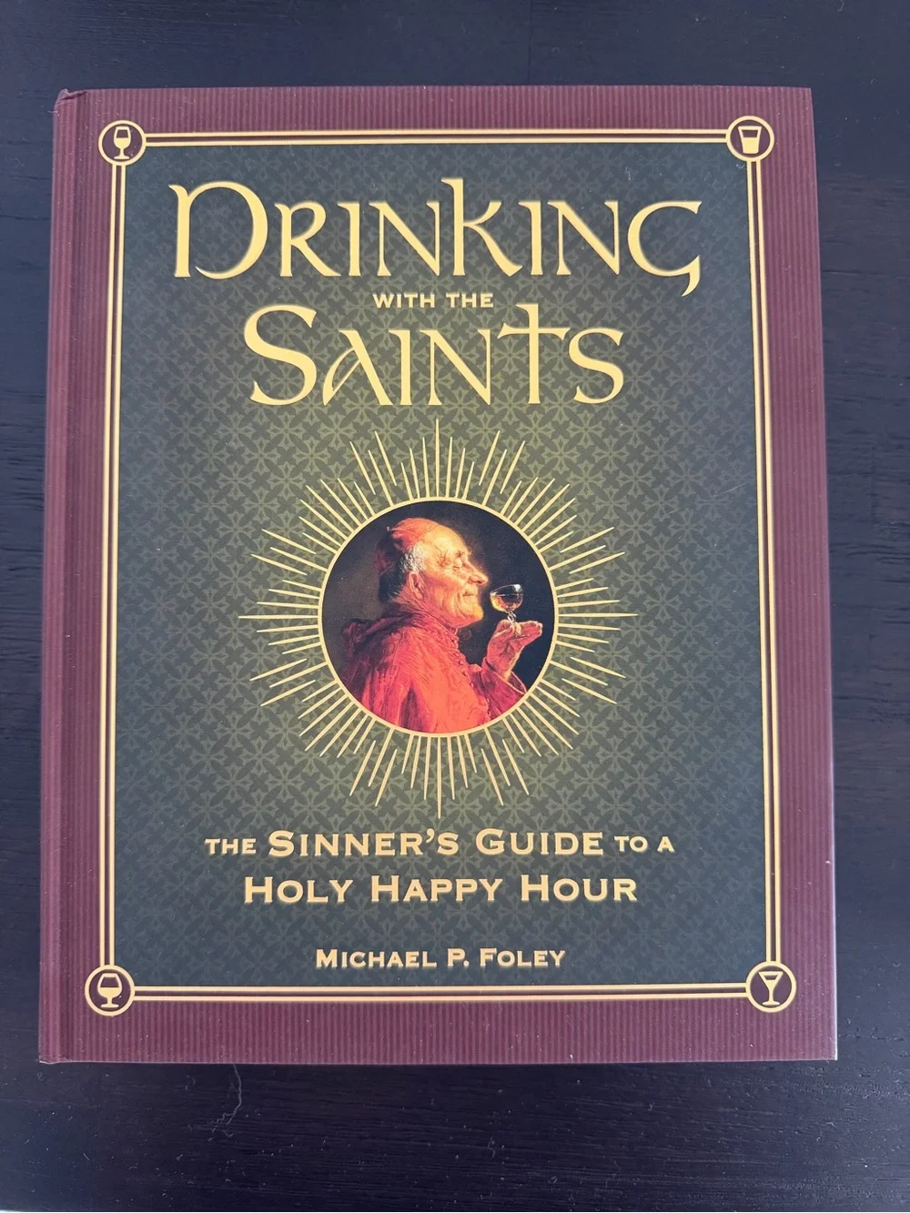 Drinking with the Saints Hardcover Book - Red & Green Cover